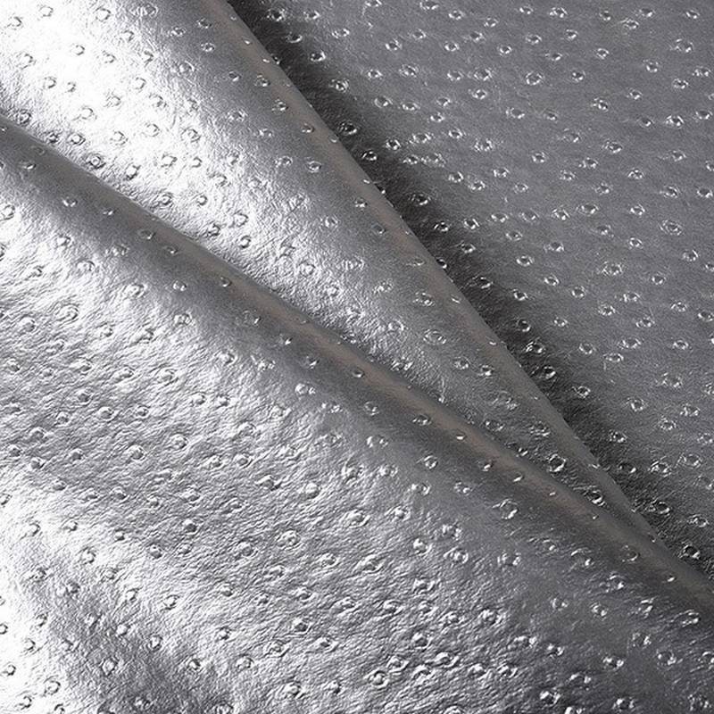Simili Cuir Peau d'Autruche Argent Simili Cuir Peau d'Autruche Argent