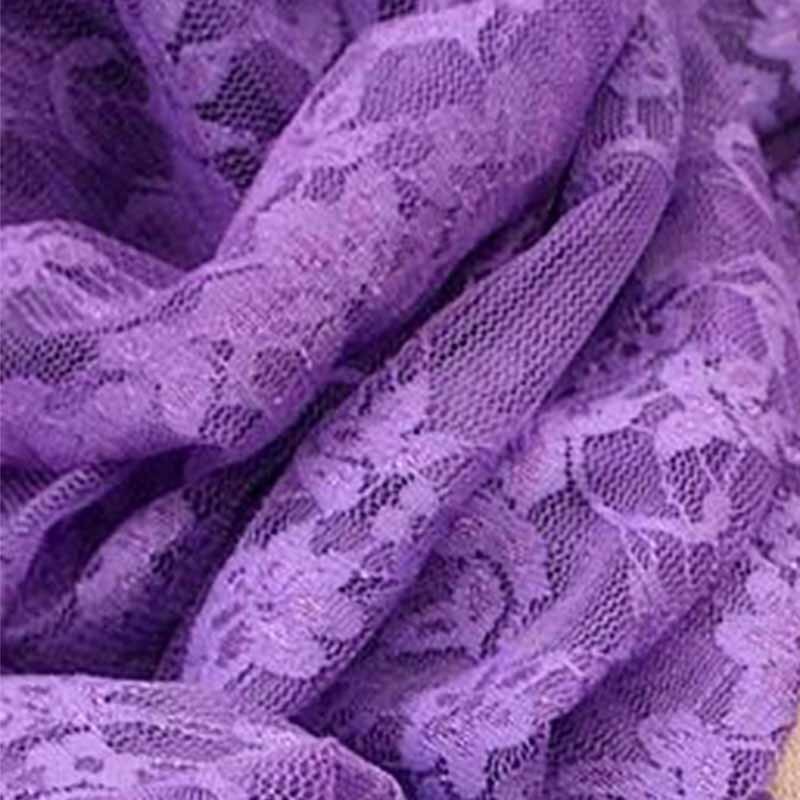 Tissu dentelle extensible Violet Tissu dentelle extensible Violet