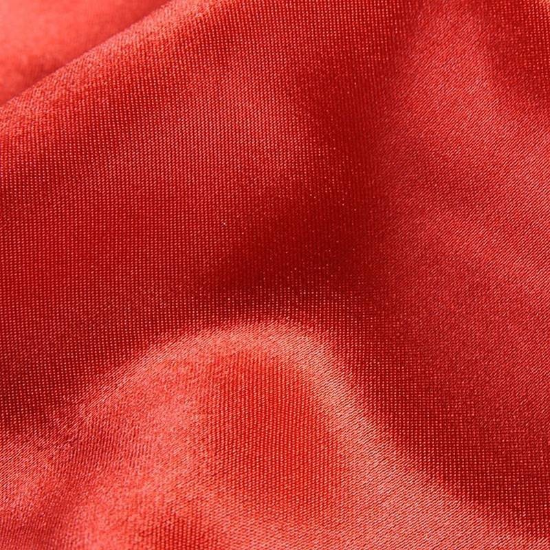Tissu satin polyester Rouge Tissu satin polyester Rouge