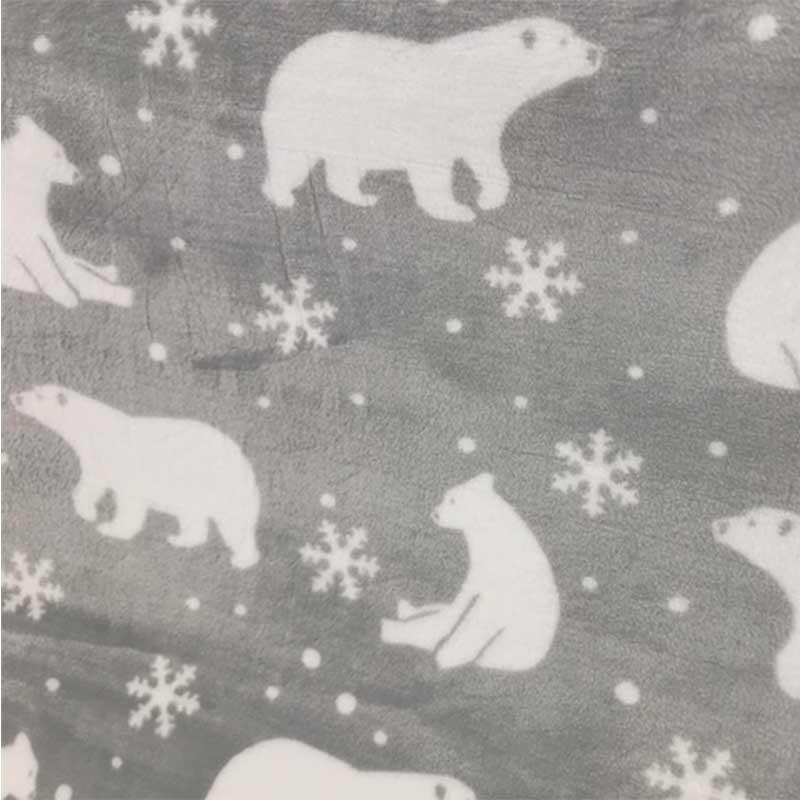 Doudou Ours Flocon blanc et gris Doudou Ours Flocon blanc et gris