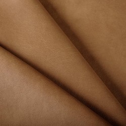 Tissu simili cuir de grande qualité couleur Fauve