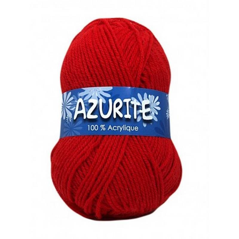 Fil à tricoter Laine Azurite Rouge 1300-0156 Fil à tricoter Laine Azurite Rouge 1300-0156