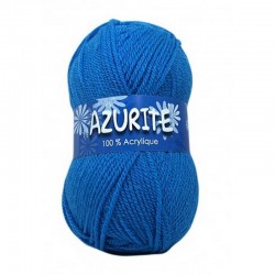 Fil à tricoter Laine Azurite Bleu Azur 1300-3040