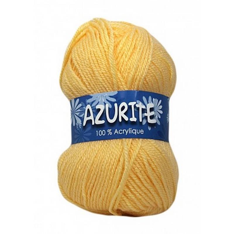 Fil à tricoter Laine Azurite Jaune 1300-0030 Fil à tricoter Laine Azurite Jaune 1300-0030