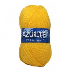 Fil à tricoter Laine Azurite Jaune Soleil 1300-3006