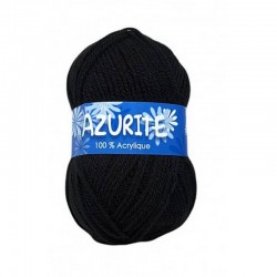 Fil à tricoter Laine Azurite Noir 1300-0585