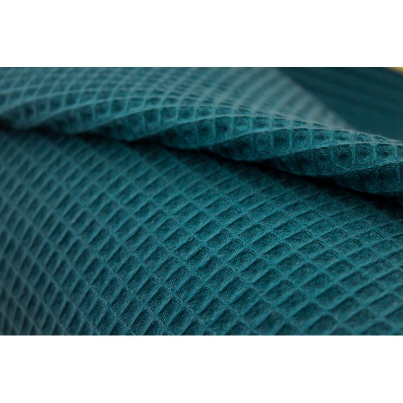 Tissu torchon nid d´abeille - Bleu