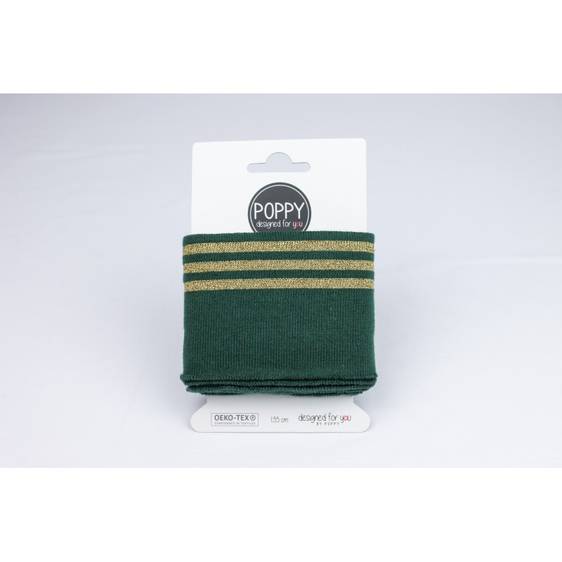 Bord-côte Kaki Rayures Lurex Bord-côte Kaki Rayures Lurex
