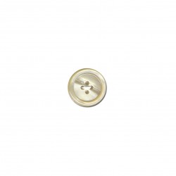 Bouton galalithe rond 4 trous