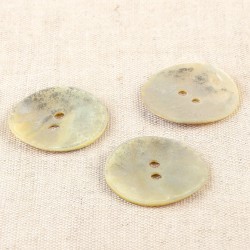 Boutons nacre or/argent