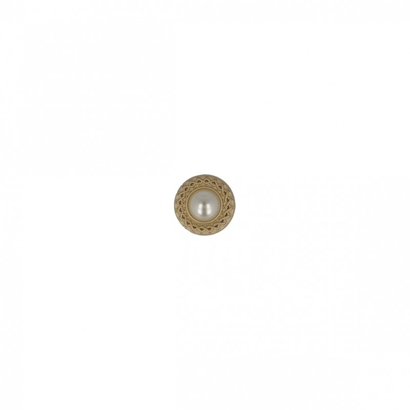 Bouton perles - vieil or
