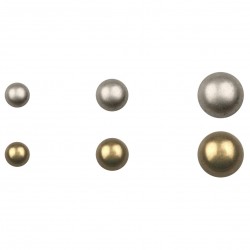 Boutons métal demi-sphere