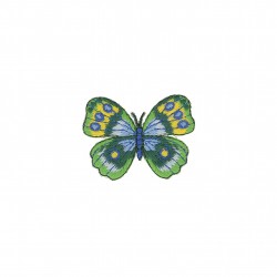 Ecussons papillons - vert