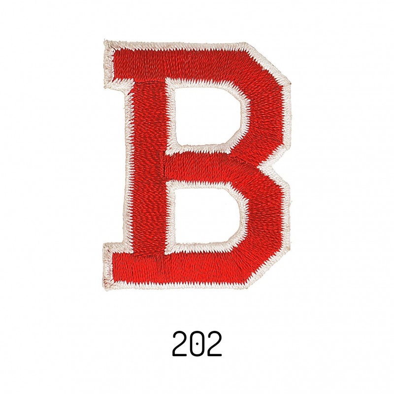 Lettres baton - rouge b
