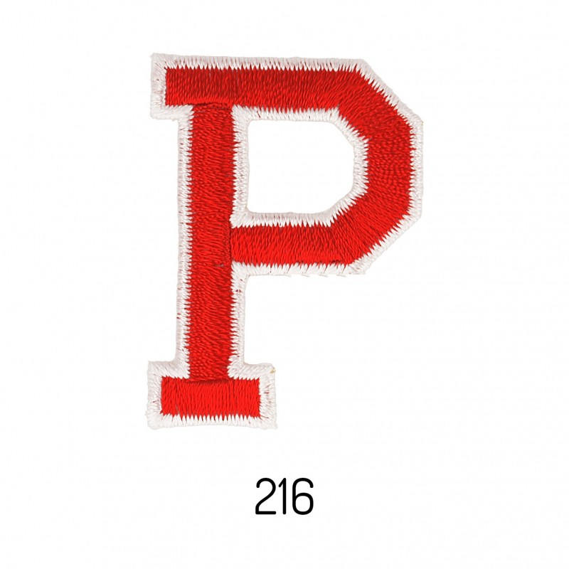 Lettres baton - rouge p