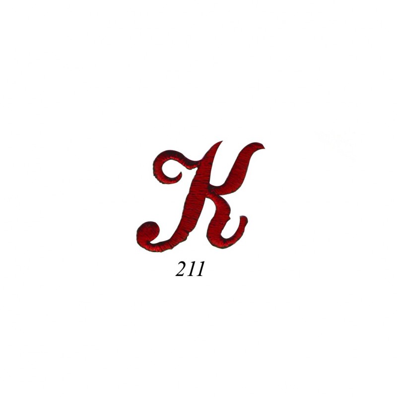 Lettres anglaises - rouge k