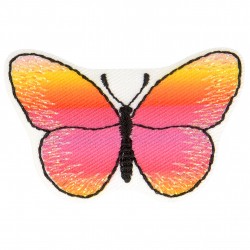 Ecussons papillons - orange
