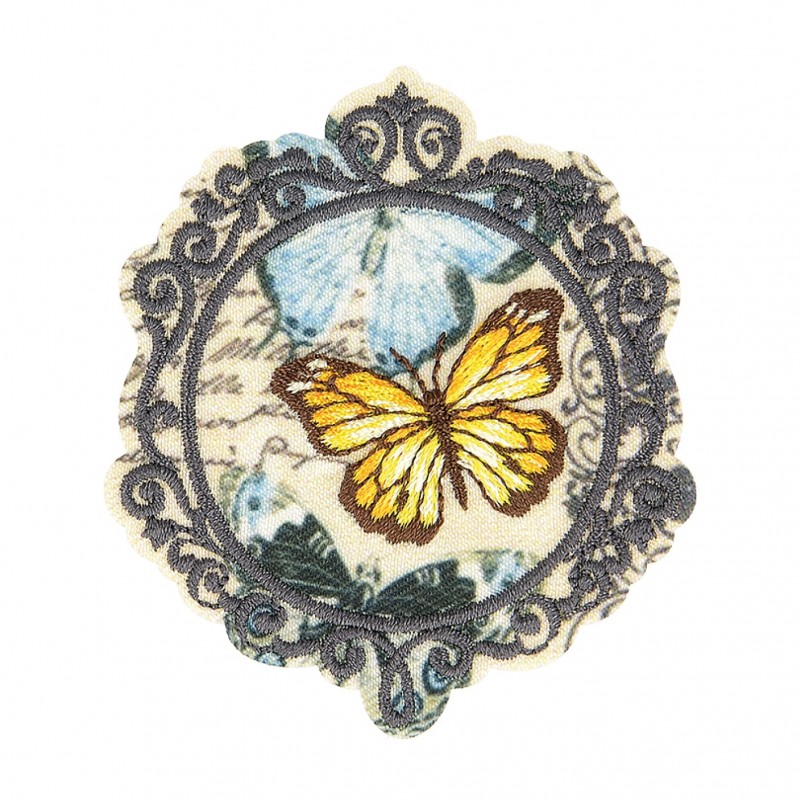 Ecusson vintage - papillon