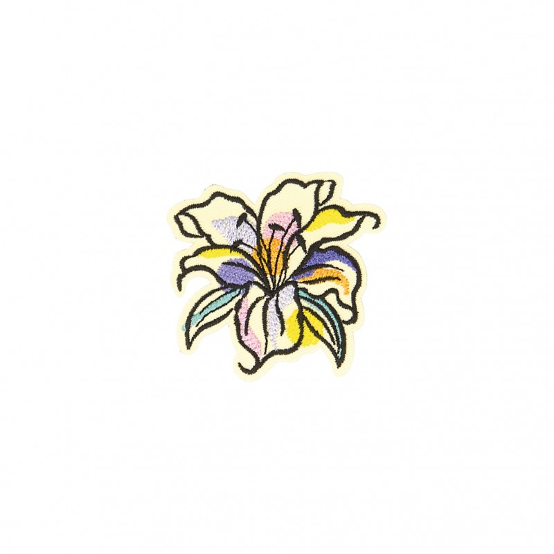 Ecusson couleur nature - hibiscus