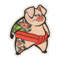 Ecusson animaux tatoues - cochon