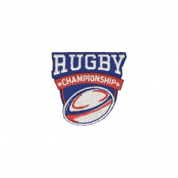 Ecusson rugby - rugby bleu