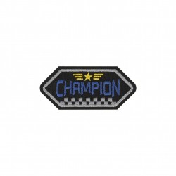 Ecusson formule 1 - champion