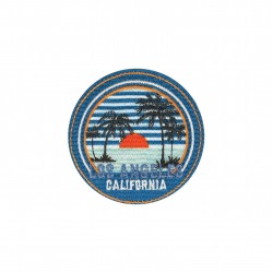 Ecusson california - fond bleu