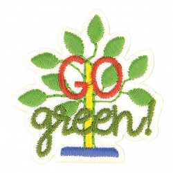 Ecusson eco friendly theme - go green