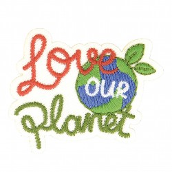 Ecusson eco friendly theme - love our planet