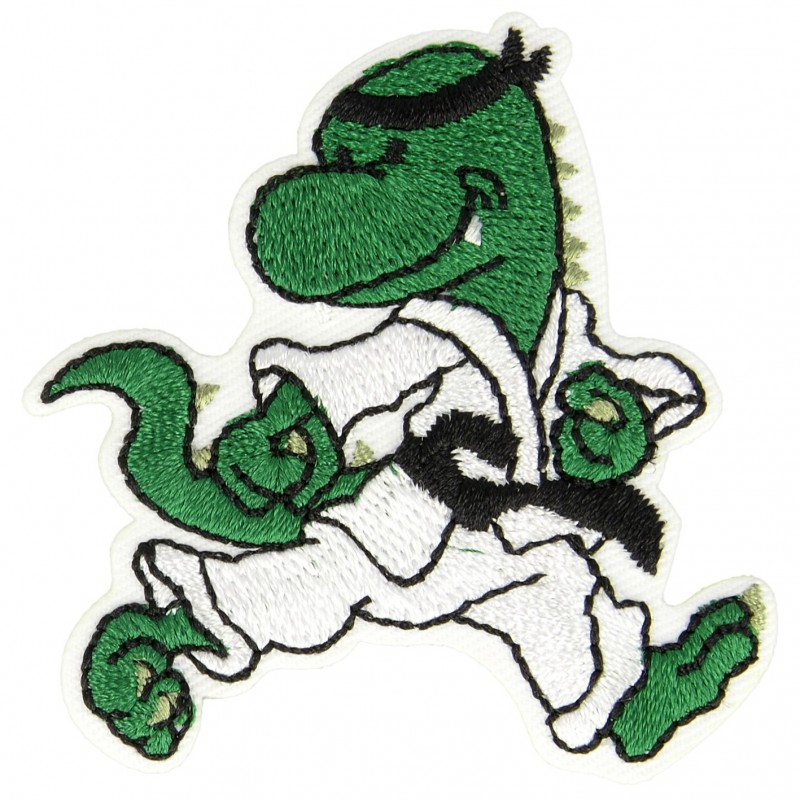 Ecussons monstre & co - croco judo vert