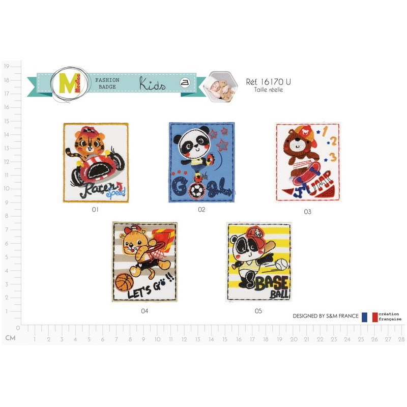 Écusson Ours Pour Vêtements | Grand Patch De Dessin Animé