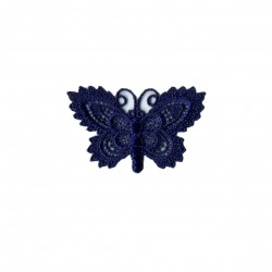 Papillon crochet- bleu marine