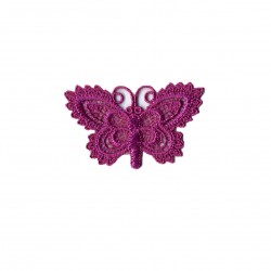 Papillon crochet- fuchsia