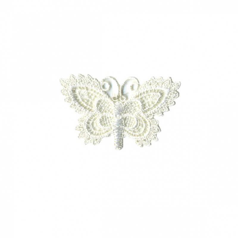 Papillon crochet- blanc