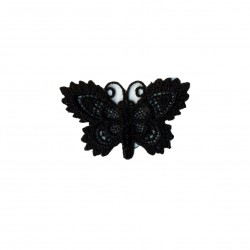 Papillon crochet- noir