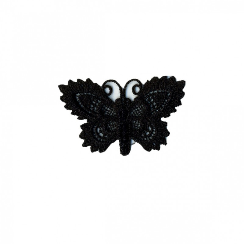 Papillon crochet- noir