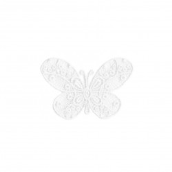 Papillon dentelle - blanc