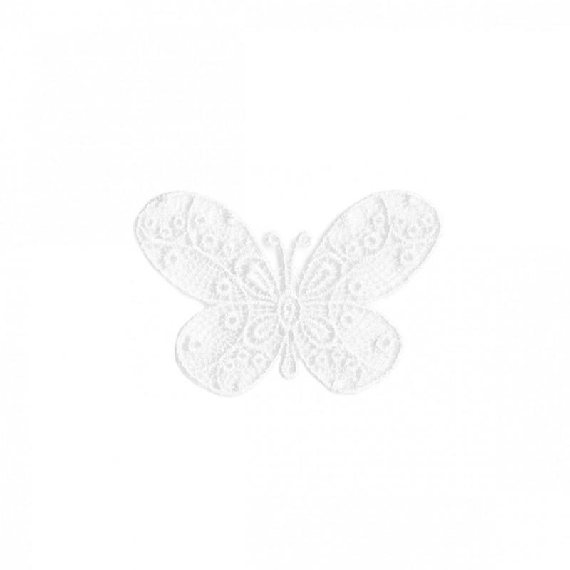 Papillon dentelle - blanc