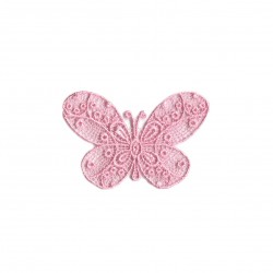 Papillon dentelle - rose