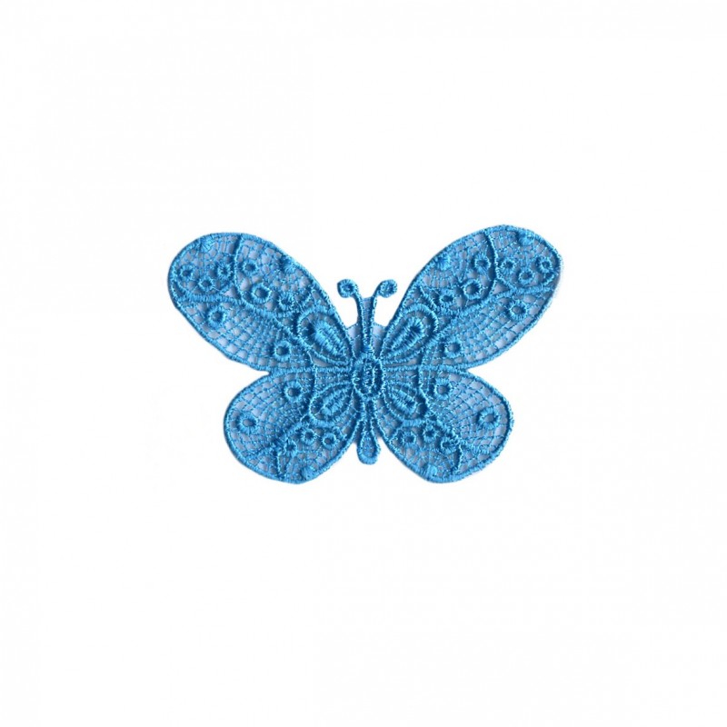 Papillon dentelle - turquoise