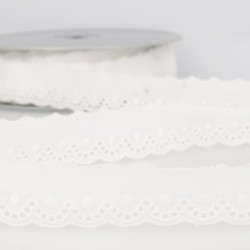Broderie anglaise 24mm - blanc