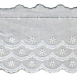 Broderie anglaise 85 mm - blanc
