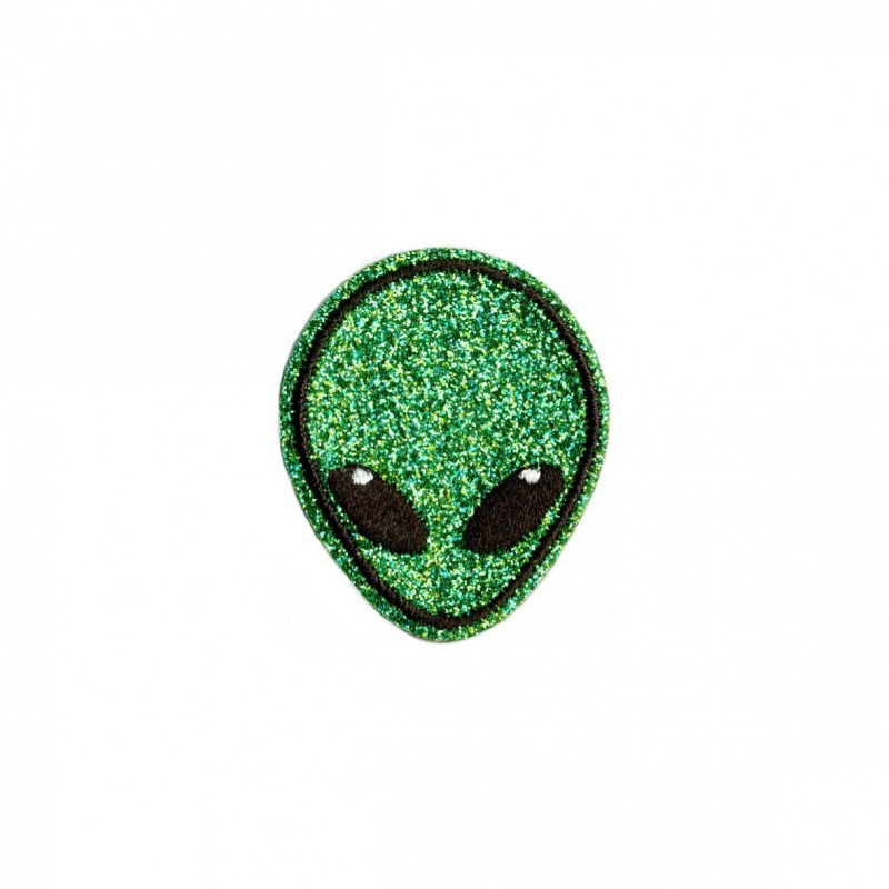 Alien paillettes4,5x3,5 - vert paillettes