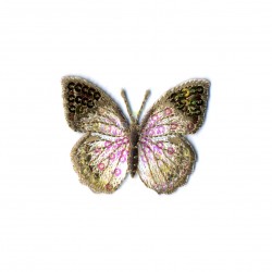 Papillon paillettes - beige