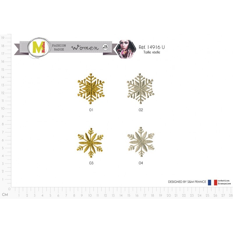 Décors En Pâte à Sucre Flocons De Neige Bleu