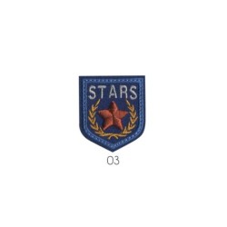 Blason stars 4x3,5cm - jean