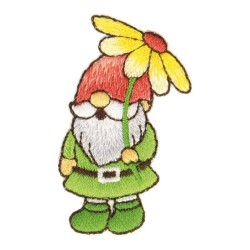 Ecusson feerie - nain fleur