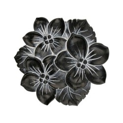 Clip fleur x 2 - noir