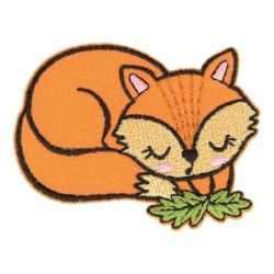 Ecusson animaux endormis - renard