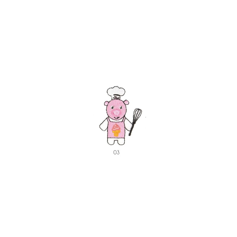 Cuisine/couture animaux - cochon chef